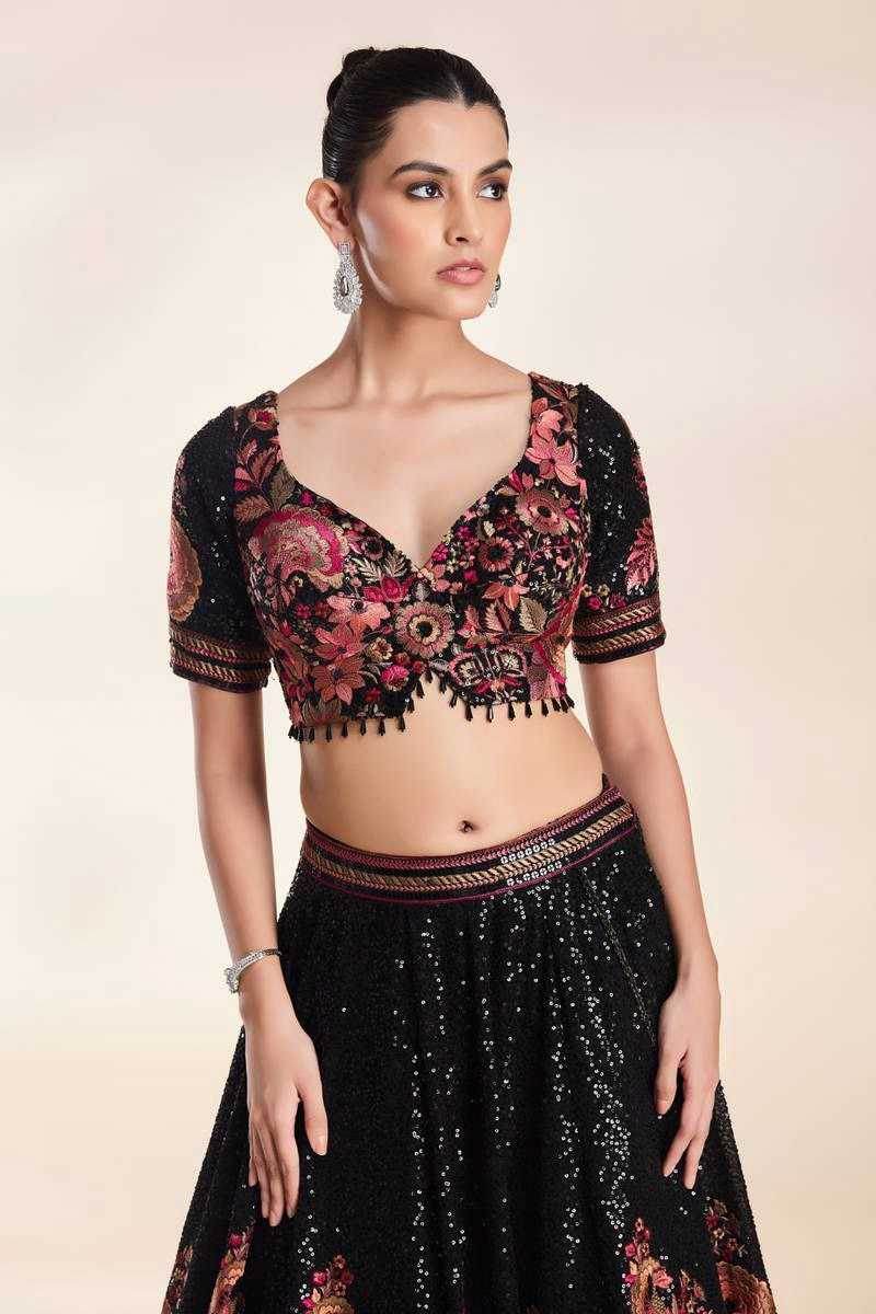Georgette Embroidered Lehenga - MYLUXURY LANE ENTERPRISE